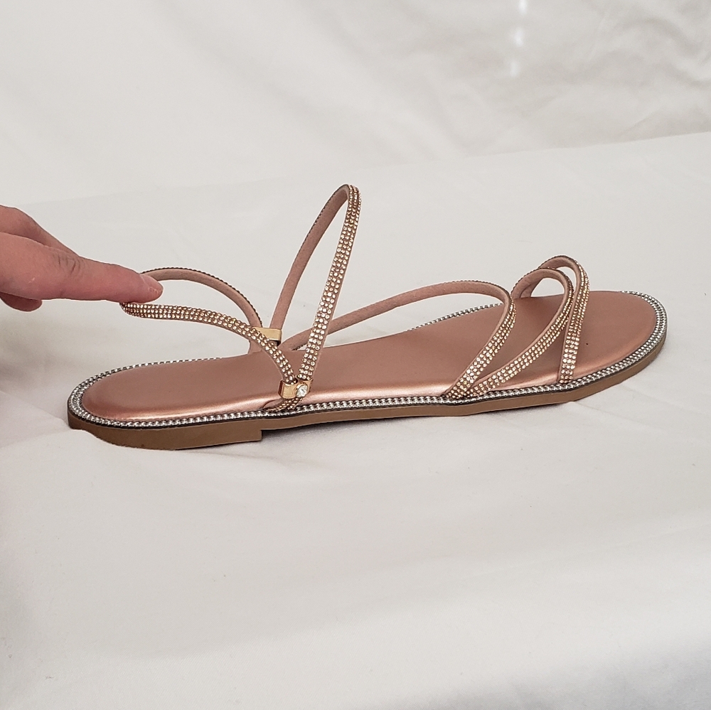 Sparkly Rhinestone Sandals - Picture 4 of 16